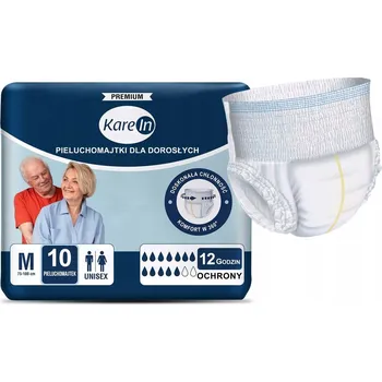 Inkontinenční kalhotky Plenkové Kalhotky KAREIN Premium M pro smíšenou inkontinenci 10 ks