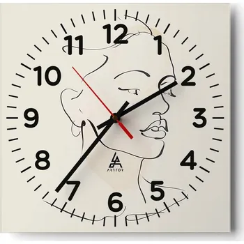 Hodiny Kuchyňské nástěnné hodiny 30x30 Abstrakce Skleněné hodiny do obýváku Moderní Tiché