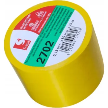 Lepicí páska Široká žlutá izolační páska Scapa 2702 50mm/25m