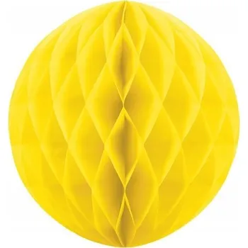 Obraz Papírová koule 30 cm žlutá narozeninová dekorace