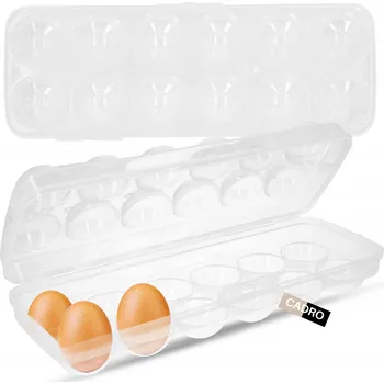 Dóza na potraviny Plastový zásobník na vejce do lednice pro 12 vajec, organizér