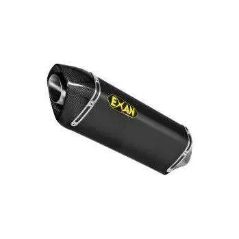 Výfuk pro motocykl Moto výfuk EXAN YAMAHA MT-07 17 - 20 FULL SYSTEM 2-1 +X-BLACK OVAL BLACK STAINLESS STEEL spodní vedení