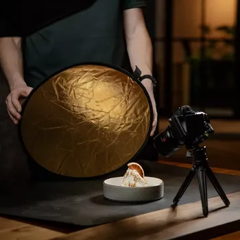 Fotoateliérová technika Caruba Odrazná deska 2v1, 110 cm (Caruba Collapsible Reflector 2-in-1 Gold & Silver)