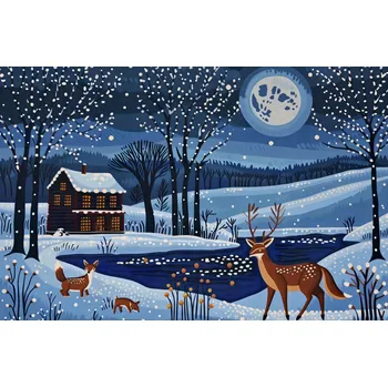 Plakát Plakát Přijde Zima bez rámu 91,5 x 60 cm