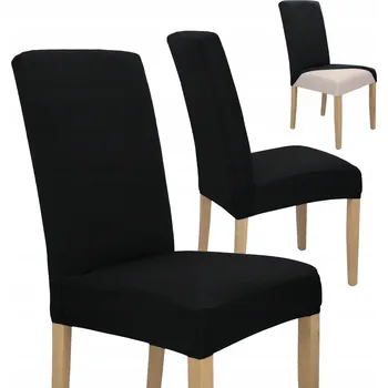 Potah na židli Černý potah na židli