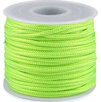 Příze Padáková / oděvní šňůra Ø2,5 mm Varianta: 3 zelená neon, Balení: 25 m