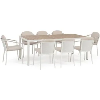 Pohovka BIZZOTTO Zahradní set ULISES bílý stůl+židle 0663761