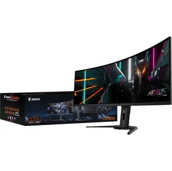Monitor GIGABYTE LCD - 49" Gaming monitor AORUS CO49DQ, OLED, 5120x1440 DQHD 32:9, 144Hz, 1.5M:1, 250cd/m2, 0.03ms, 2xHDMI, 1xDP