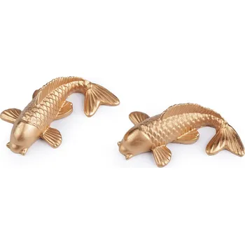 Vánoční dekorace Mini kapřík k dozdobení svátečního stolu Varianta: 1 zlatá, Balení: 2 ks