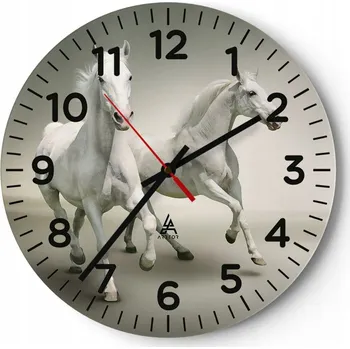 Hodiny Kuchyňské nástěnné hodiny 30x30 Zvířata Moderní skleněné hodiny Obývací pokoj Tiché