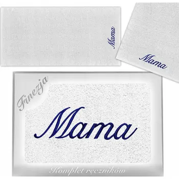 DÁREK KE SVÁTEK MATEK FROTÉ OSUŠKA S VÝŠIVKOU PRO MAMINKU BÍLÁ 70X140