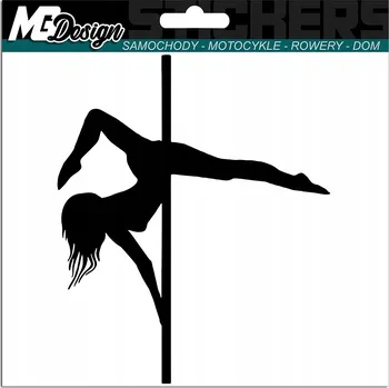 Samolepicí dekorace na vozidlo POLE DANCE PoleDance nálepka NA AUTO 18x15cm