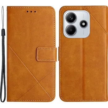 Pouzdro na mobilní telefon Line knížkové pouzdro na Xiaomi Redmi Note 14 5G - žluté