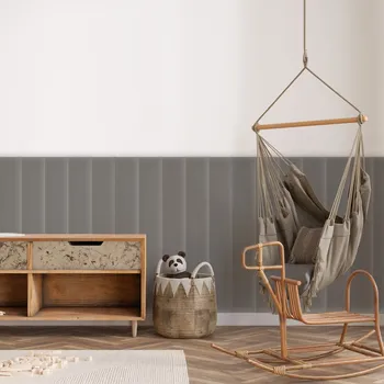 Obklad Sametový čalouněný panel - Obdélník - 100x20cm Šedá