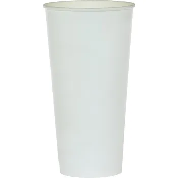 Jednorázové nádobí PAPÍROVÉ KELÍMKY BÍLÉ KLASICKÉ 50 KS 500 ML