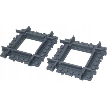 ostatní stavebnice Kolejové díly - křížení, kompatibilní s Lego, 2 ks