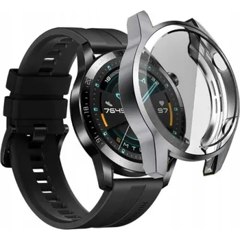 Pouzdro na mobilní telefon POUZDRO 2v1 SILIKONOVÉ LUXURY ŠEDÉ PRO WATCH GT 2E 46MM