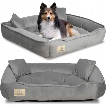 Pelíšek pro psa Pelíšek Kotec pro psa kočku , gauč, Potah 75x65 cm, šedá