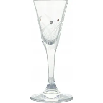 Sklenice Skleničky na likér, sklenice na vodku Rona s Swarovski Elements bezbarvé 25ml 2 ks