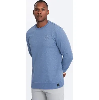 Pánská mikina Ombre Clothing Pánská denim mikina s logem V4 SSNZ-0163