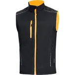Ardon Pracovní softshellová vesta VISION - Černá / oranžová | XL