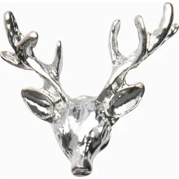 Dámské šaty Kovová ozdobná spona na šaty - jelen - stříbrná V1 OU-ACPN-0116 - univerzální