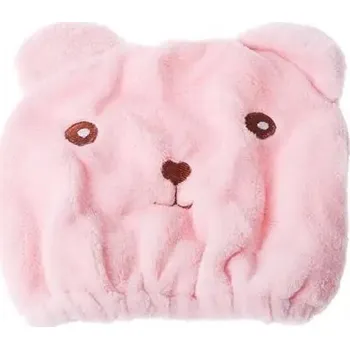 Ručník Dámský savý ručník z mikrovlákna na vlasy | Růžový