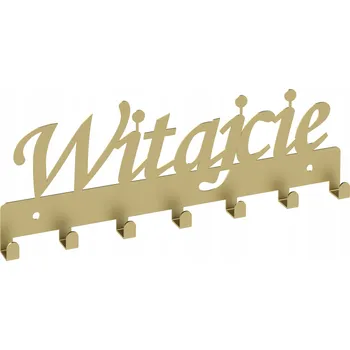 Věšák Šatní ramínko kovový Domer zlatý