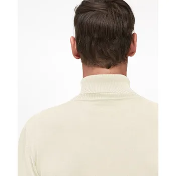 Pánský svetr Pánský vlněný rolák Merino XL Smetanová