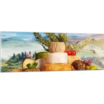 Obraz Obraz na skle do obýváku ložnice 90x30 Toskánsko obrazy na zeď sklo
