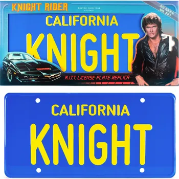 auto na autodráhu Poznávací značka Knight Rider K.I.T.T. 33,5 x 16cm