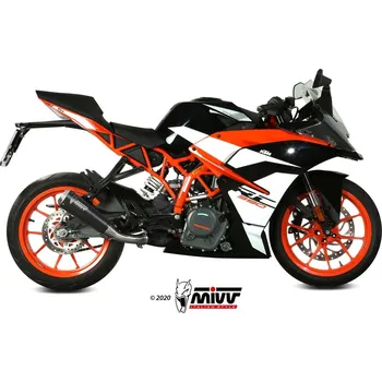 Výfuk pro motocykl MIVV X-M1 Slip-on - ocel černá/nerezová ocel KTM KTM Duke 125 2017-2019