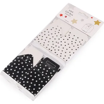 Dárková krabička Dárková mini krabička s visačkou Varianta: 3 stříbrná, Balení: 4 ks