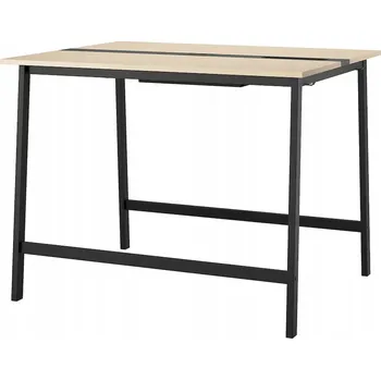 Konferenční stolek IKEA MITTZON Konferenční stůl, březová dýha/černá, 140x108x105 cm