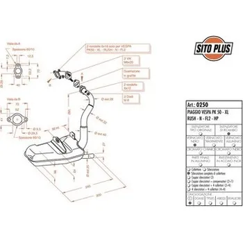 Motodíl Výfuk LeoVince VESPA HP/PK 50/XL/RUSH/N/FL2 SITOPLUS