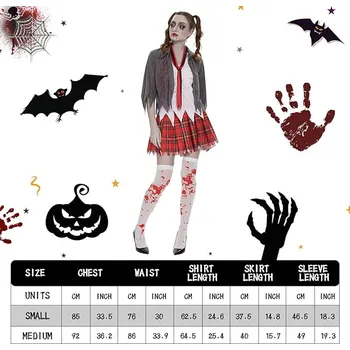 Ulikey Zombie kostým pro dívky M