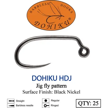 Rybářský háček Muškařské háčky Dohiku HDJ JIG vel. 22