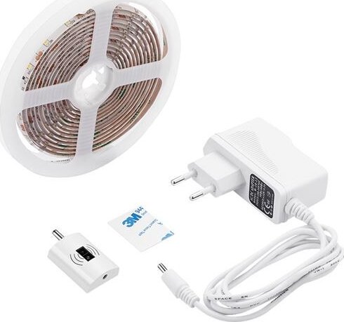 SOLIGHT WM505 LED stmívatelný pásek s bezdotykovým ovládáním, 3m, 180 LED, 4000K, 230V