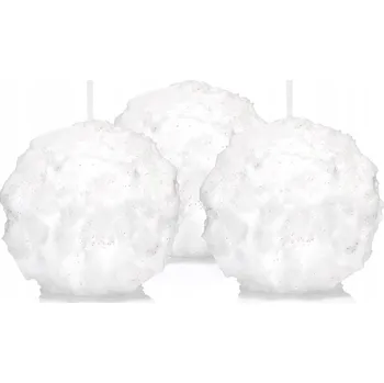 Svíčka Dekorativní parafinová svíčka bez vůně Drobo 3 ks