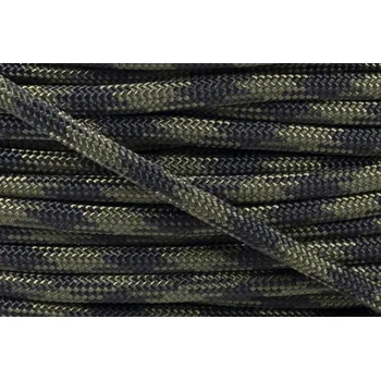 Paracord 550 diamant zelená x černá D008 Jednotka: 10m