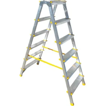 ALVE Schůdky hliníkové oboustranné 6 příček