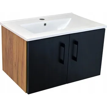 Koupelnový nábytek BPS-koupelny Koupelnová skříňka s keramickým umyvadlem Agria II GOB 60 - zl