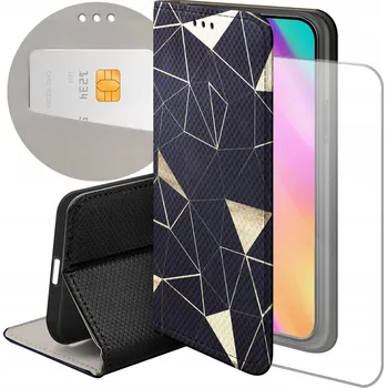 Pouzdro na mobilní telefon Flipové pouzdro Hello Case pro Huawei P30 zlaté