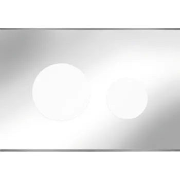 Splachovací tlačítko Kryt ovládacího tlačítka Tece Loop sklo zrcadlová 9240683