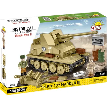 Stavebnice COBI Německý stíhač tanků Sd.Kfz. 139 MARDER III COBI 3131 - World War II 1:35