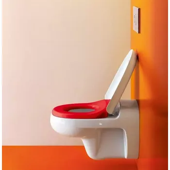 LAUFEN Laufen, Sedátko s poklopem pro závěsný klozet 820031, odnímatelné, H8910313000001 Varianta: Bílá a červená