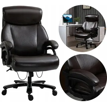 Kancelářská židle s nosností do 180 kg, hnědá PAKO 921-503BN