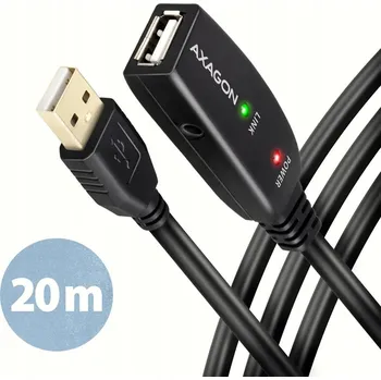 Datový kabel Kabel Axagon ADR-220 USB 2.0 A-M -> A-F aktivní kabel