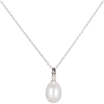 Náhrdelník JwL Luxury Pearls Stříbrný náhrdelník s pravou perlou JL0436 (řetízek, přívěsek) 55 cm + 2 měsíce na vrácení zboží
