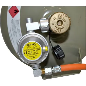 Příslušenství ke karavanu Nízkotlaký regulátor GOK 30 mBar, 0,8 kg/h Varianta: Tvar U